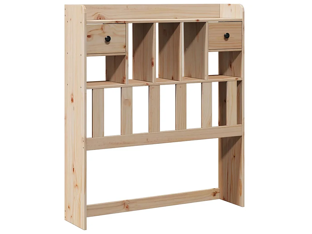 Tête de lit avec rangement 90 cm en bois de pin massif
