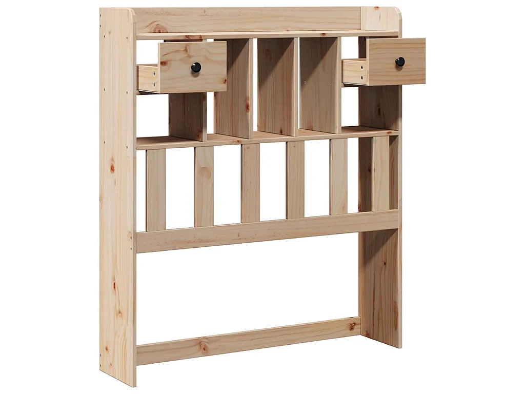Tête de lit avec rangement 90 cm en bois de pin massif