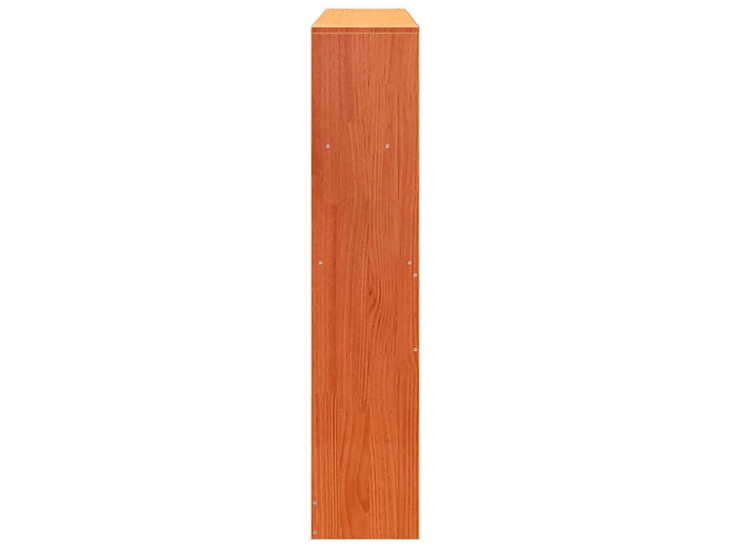 Hoofdbord met opbergruimte 160 cm massief grenenhout wasbruin