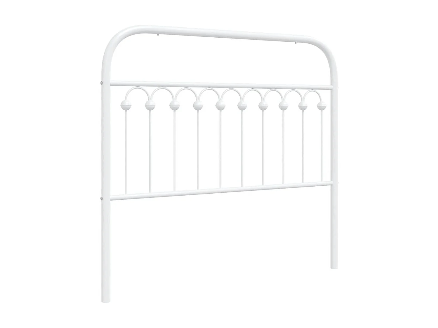 Tête de lit de remplacement métal blanc 100 cm