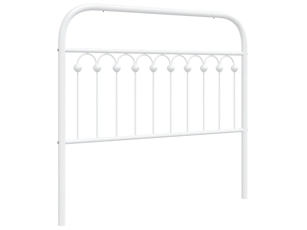 Vervangend hoofdbord 107 cm metaal wit