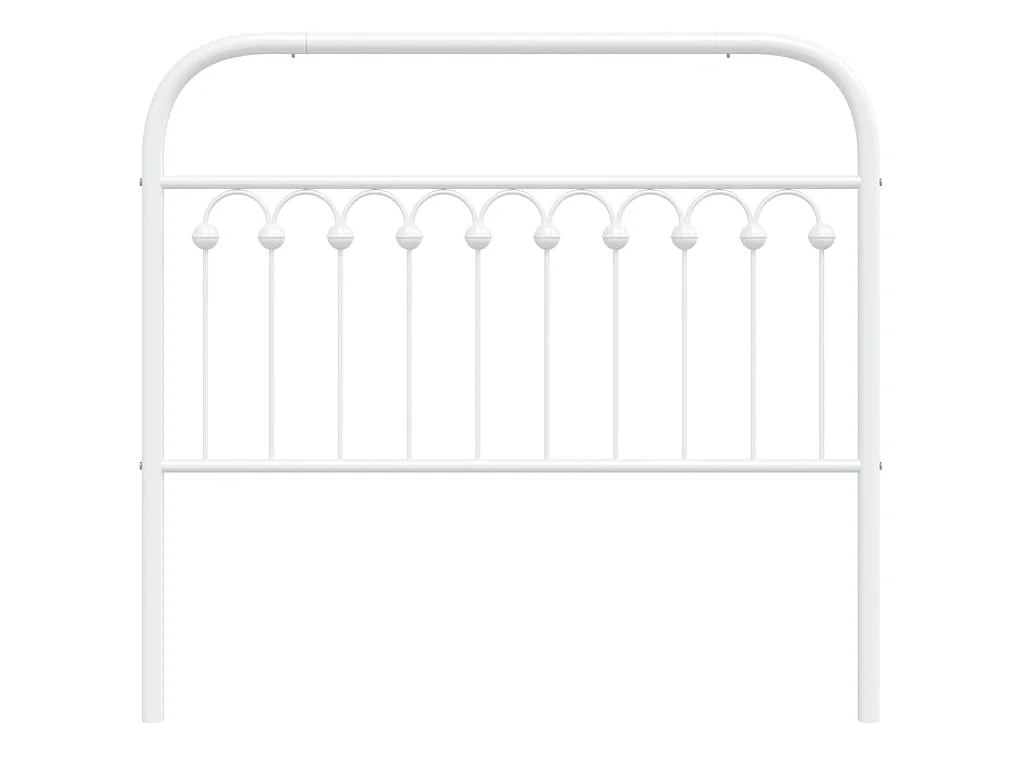 Vervangend hoofdbord 107 cm metaal wit