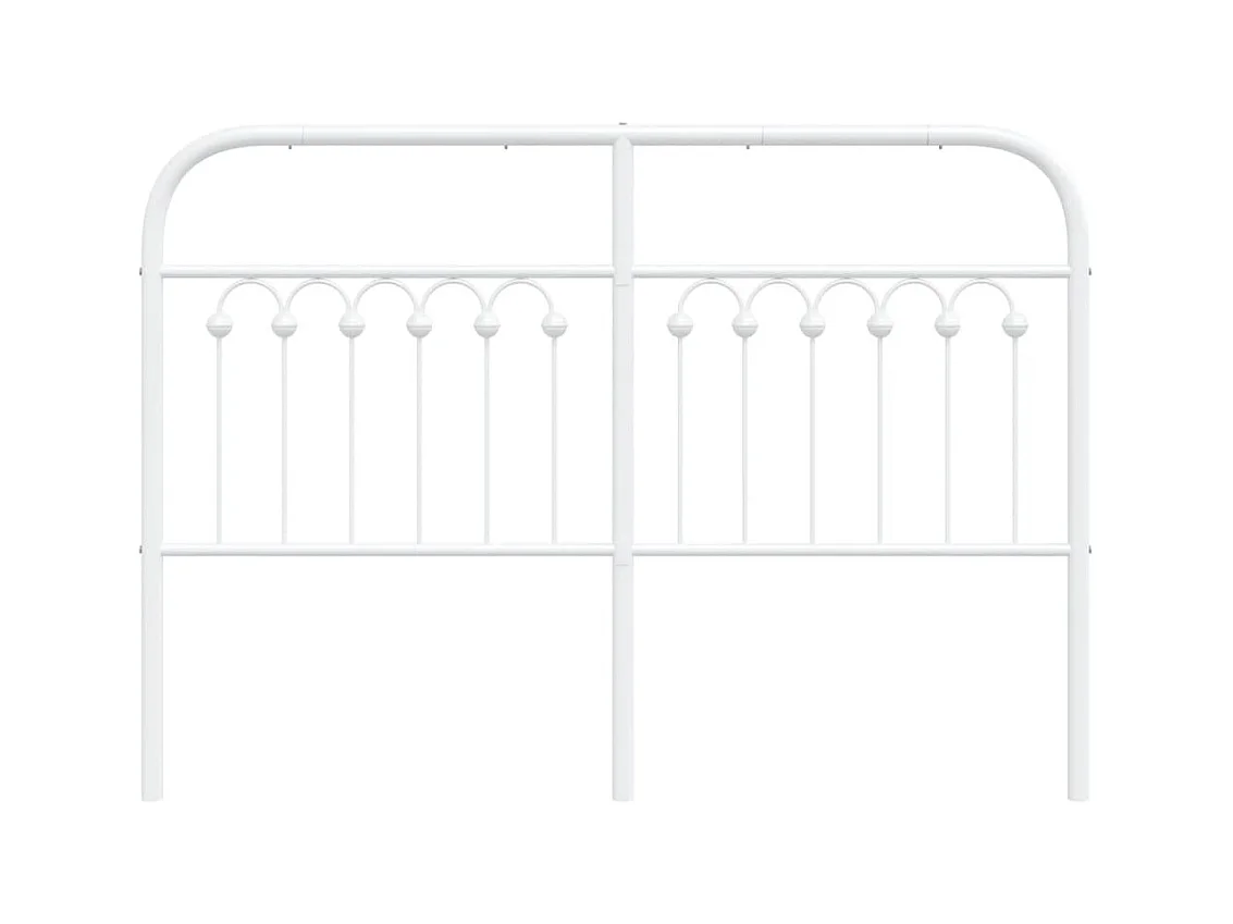 Cabecero de metal blanco 135 cm