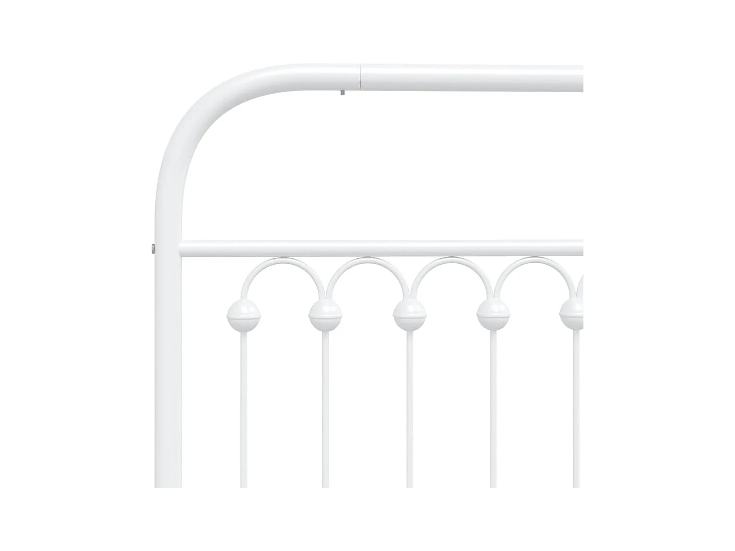 Cabecero de metal blanco 135 cm