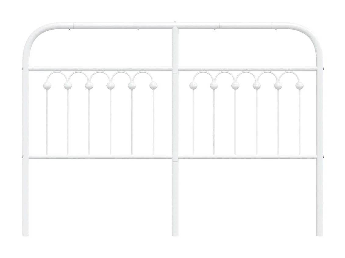 Tête de lit de remplacement métal blanc 135 cm