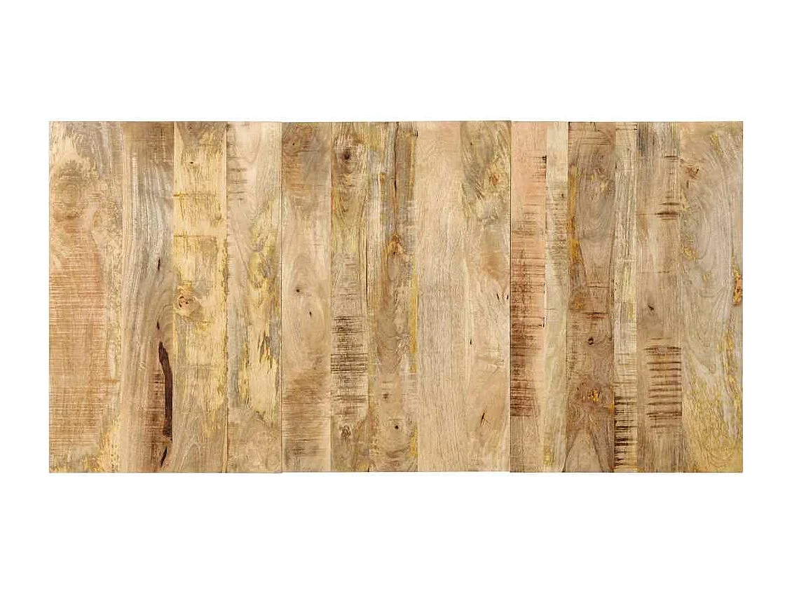 Tête de lit 160 cm bois de manguier brut massif