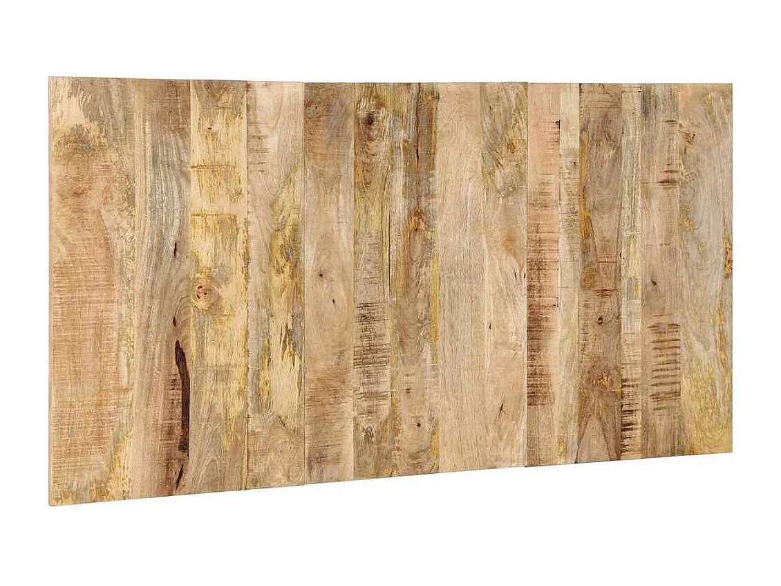 Tête de lit 160 cm bois de manguier brut massif