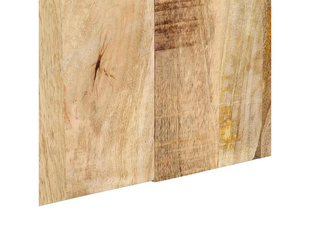 Hoofdbord 160 cm massief ruw mangohout