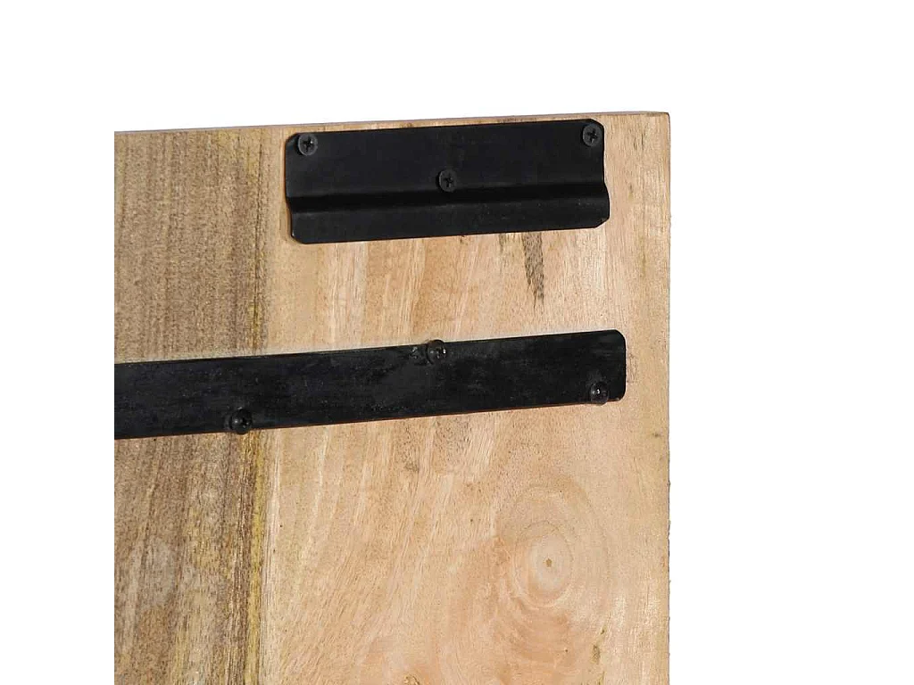Hoofdbord 160 cm massief ruw mangohout