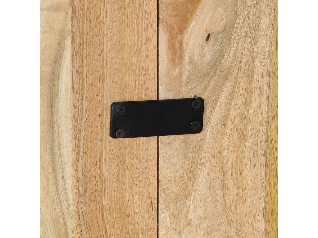 Hoofdbord 160 cm massief ruw mangohout