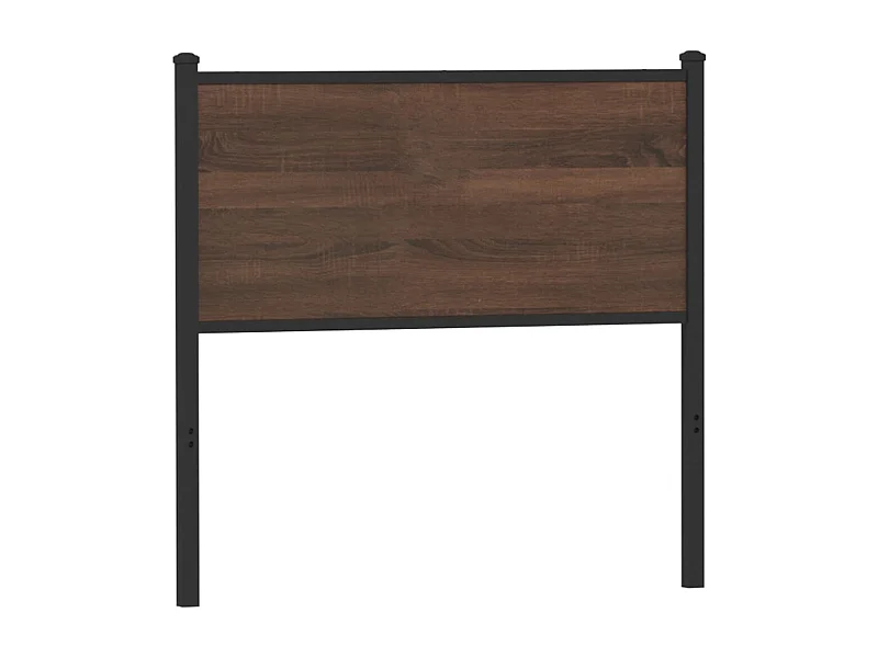 Kopfteil Braun Eichen-Optik 80 cm Holzwerkstoff und Stahl