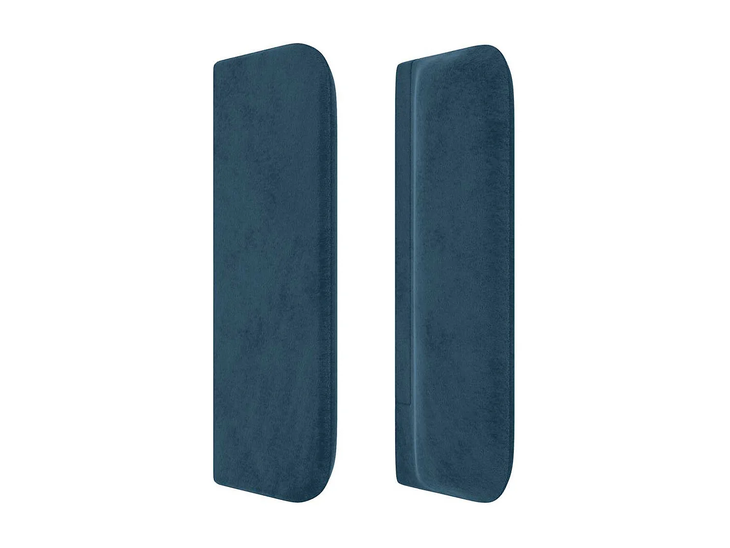 Tête de lit avec oreilles Bleu Foncé 83x16x78/88 cm Velours