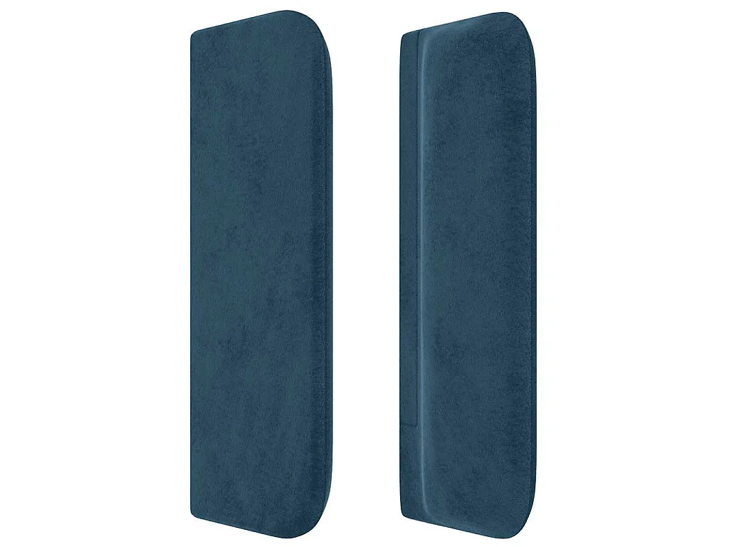 Kopfteil mit Ohren Dunkelblau 83x16x78/88 cm Samt