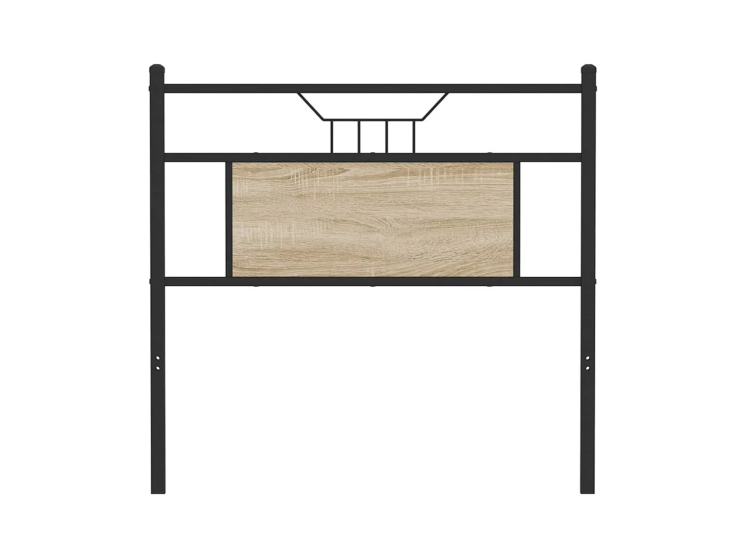 Testiera Rovere Sonoma 80 cm in Legno Multistrato e Acciaio