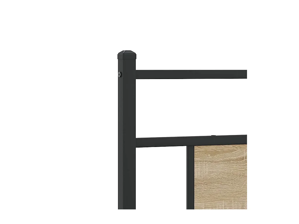 Kopfteil Sonoma-Eiche 80 cm Holzwerkstoff und Stahl