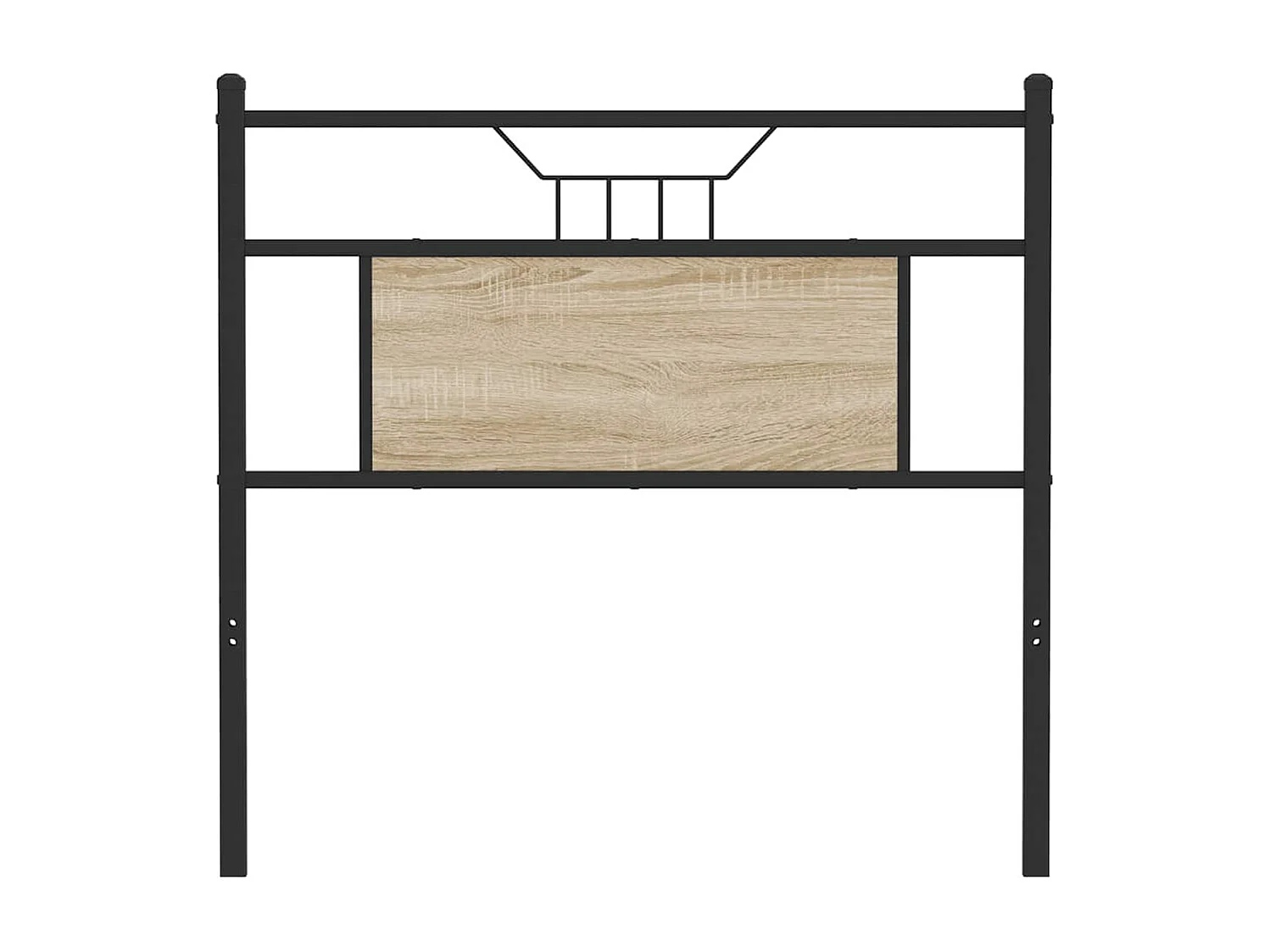 Tête de lit chêne sonoma 80 cm bois d'ingénierie et acier