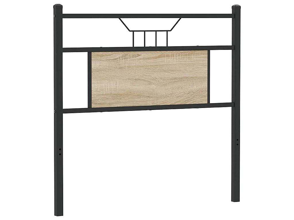 Ersatz-Kopfteil Sonoma-Eiche 80 cm Holzwerkstoff und Stahl