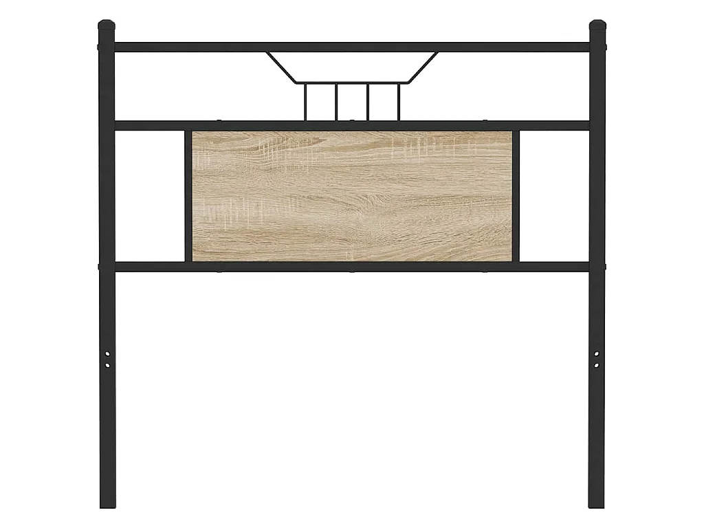 Ersatz-Kopfteil Sonoma-Eiche 80 cm Holzwerkstoff und Stahl