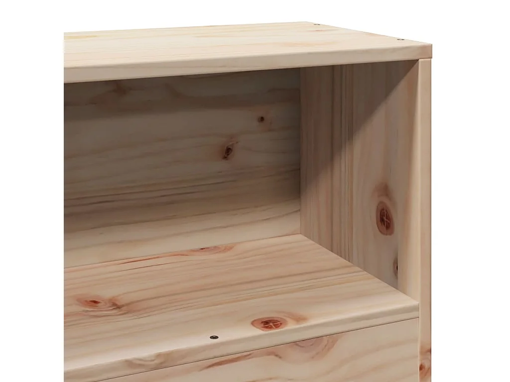 Tête de lit avec rangement 75 cm bois massif de pin