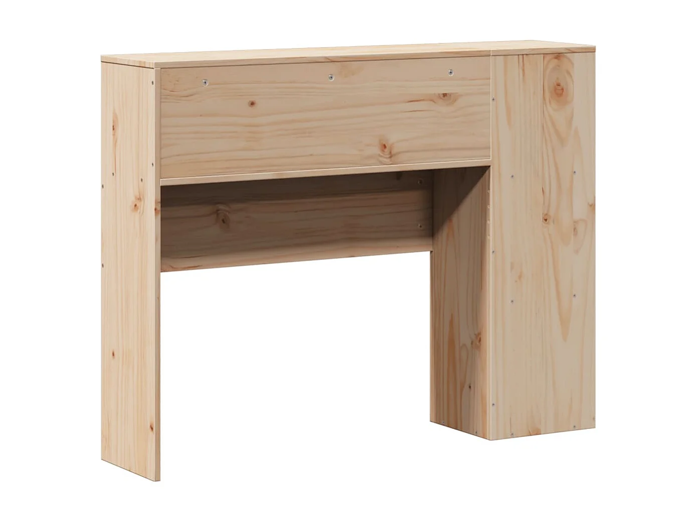 Testiera con Ripiani 75 cm in Legno Massello di Pino