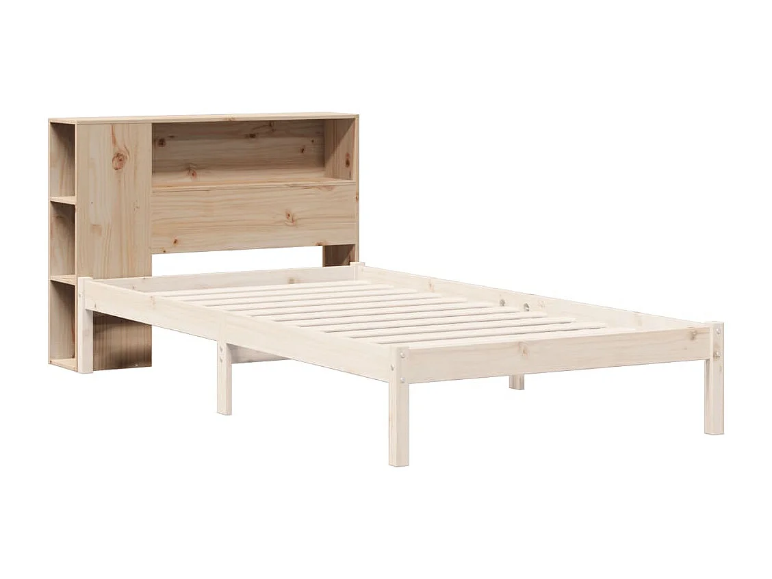 Testiera con Ripiani 75 cm in Legno Massello di Pino