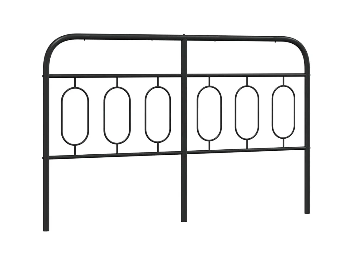 Tête de lit métal noir 137 cm