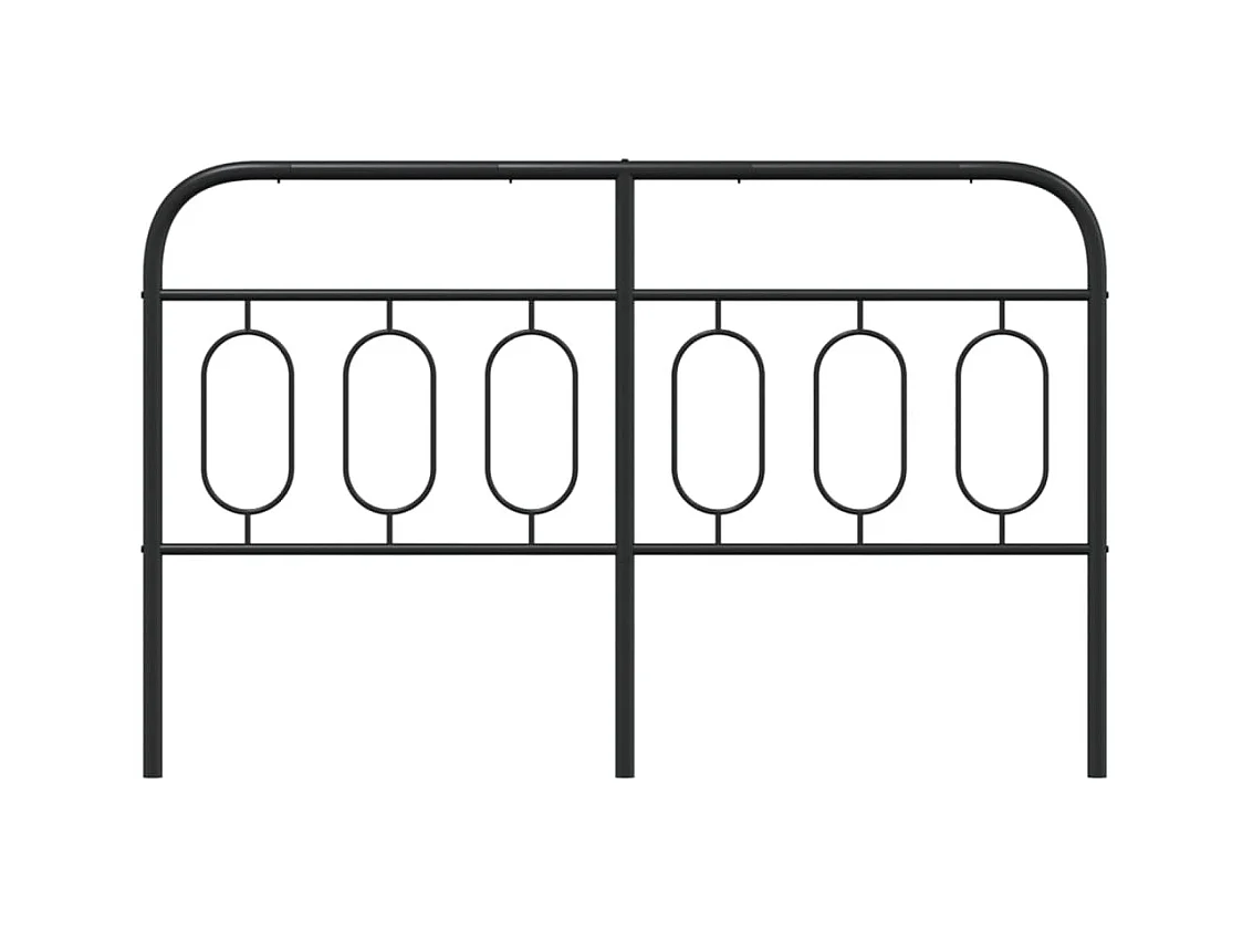Tête de lit métal noir 137 cm