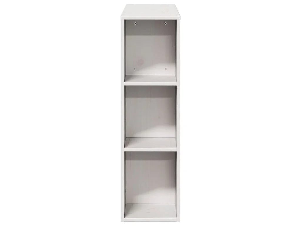 Kopfteil mit Stauraum Weiß 75 cm Massivholz Kiefer
