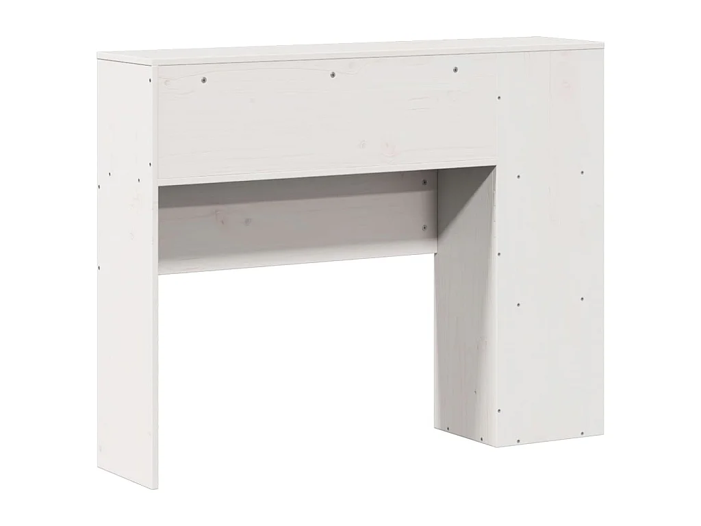 Kopfteil mit Stauraum Weiß 75 cm Massivholz Kiefer