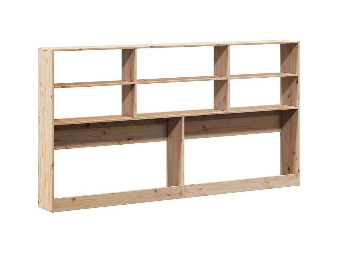 Hoofdbord met opbergruimte 180 cm massief grenenhout