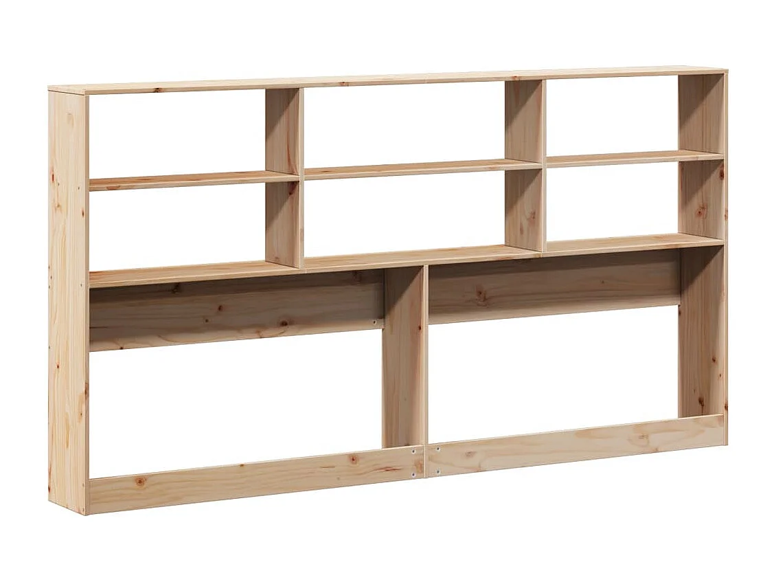 Kopfteil mit Stauraum 180 cm Massivholz Kiefer