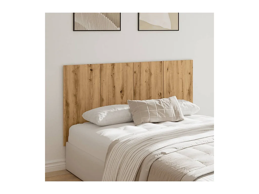 Tête de lit chêne artisanal 160x1,5x80 cm bois d'ingénierie