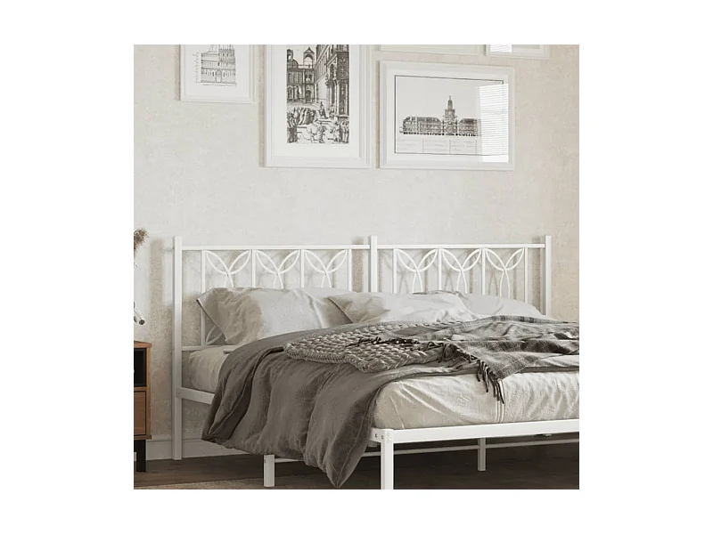 Cabecero de metal blanco 180 cm