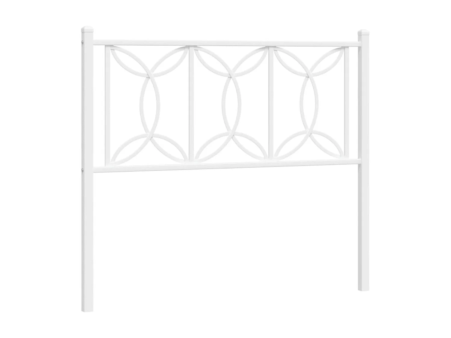 Tête de lit métal blanc 100 cm