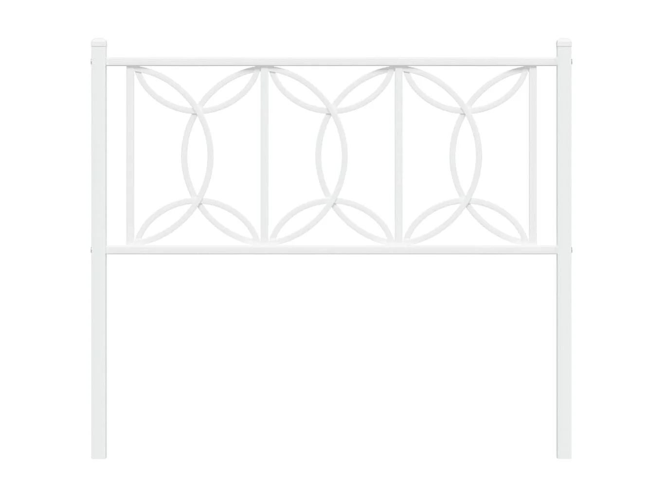 Tête de lit métal blanc 100 cm