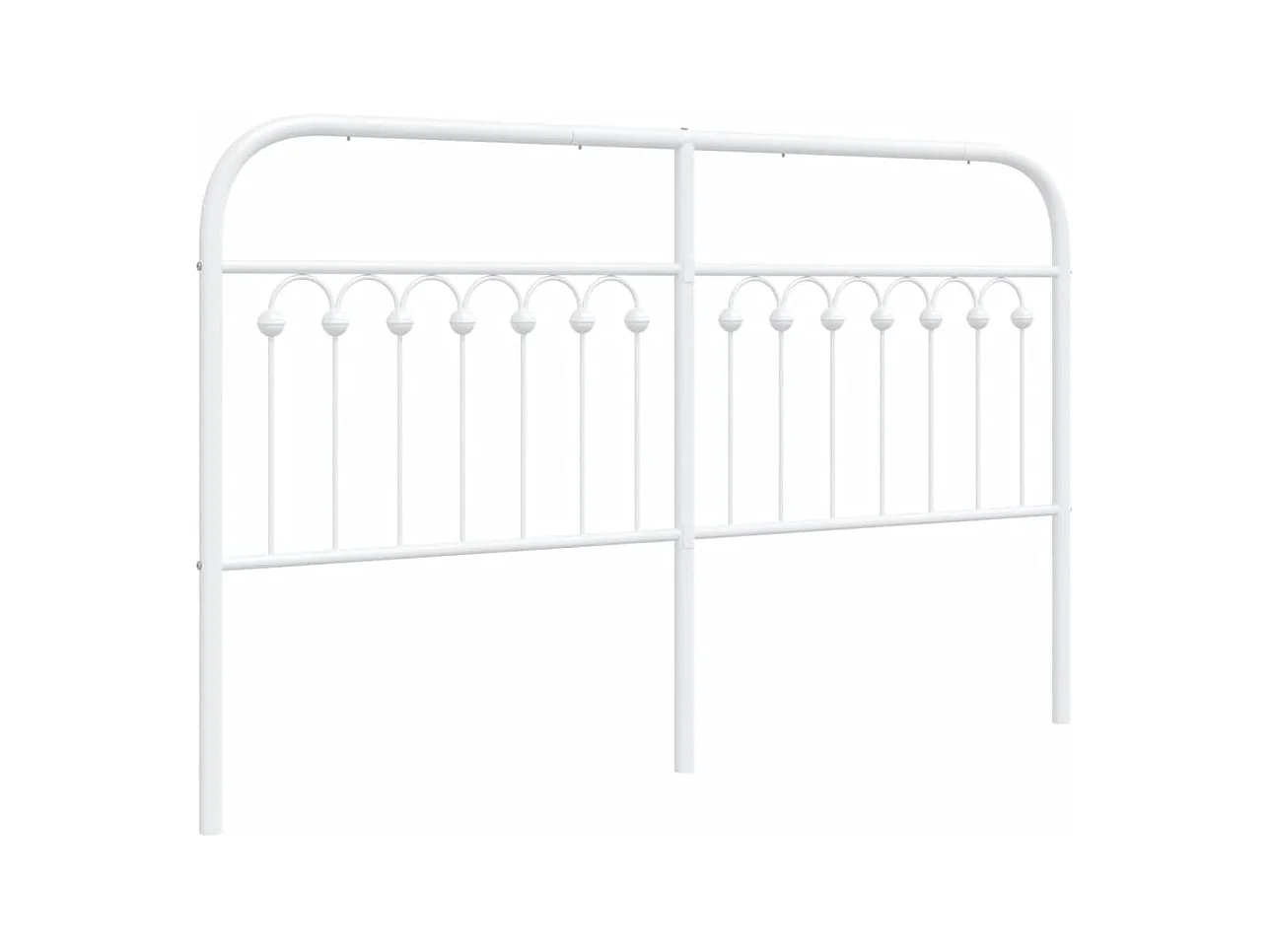 Cabeceira de cama 150 cm metal branco