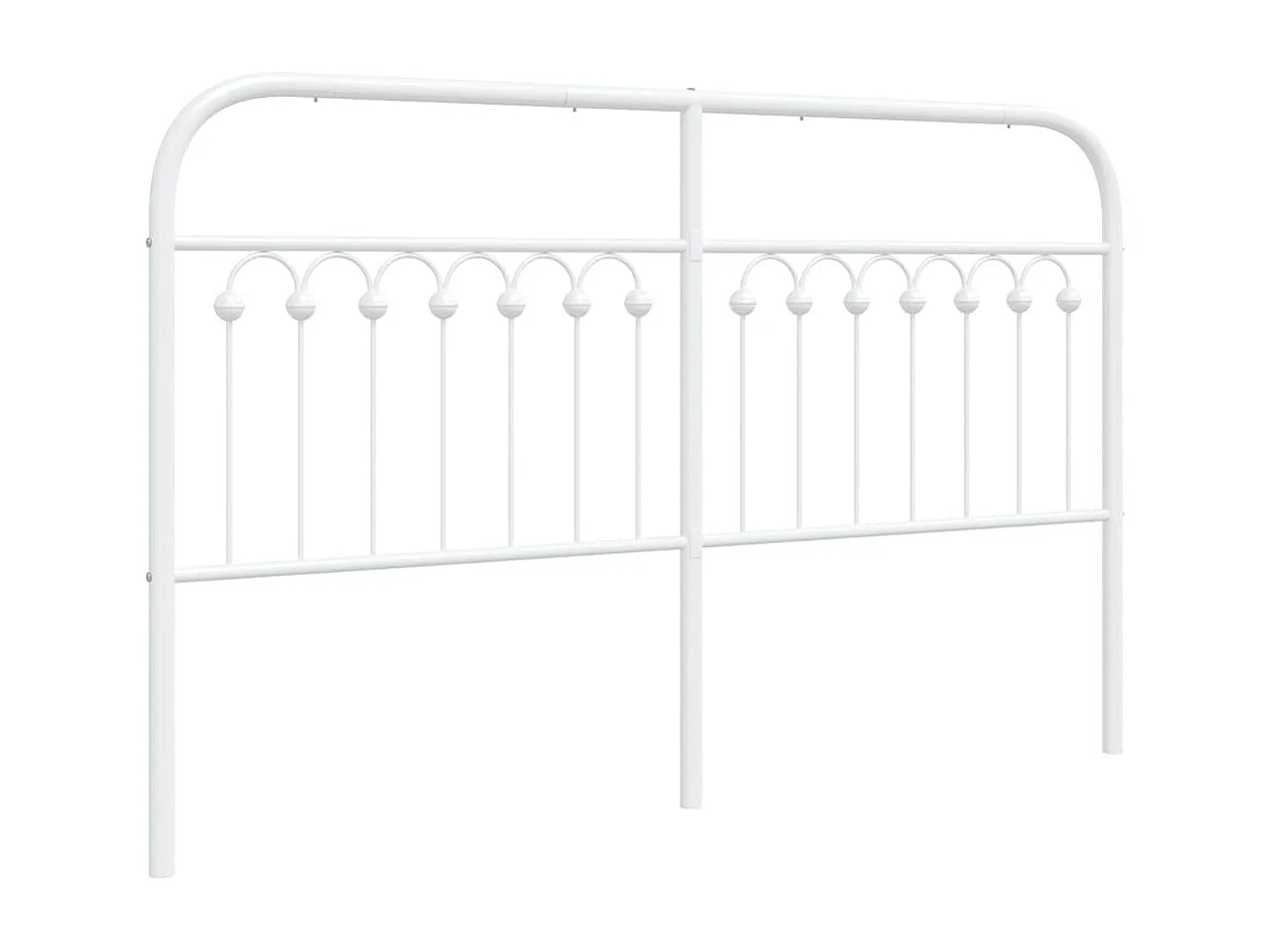 Tête de lit de remplacement métal blanc 150 cm