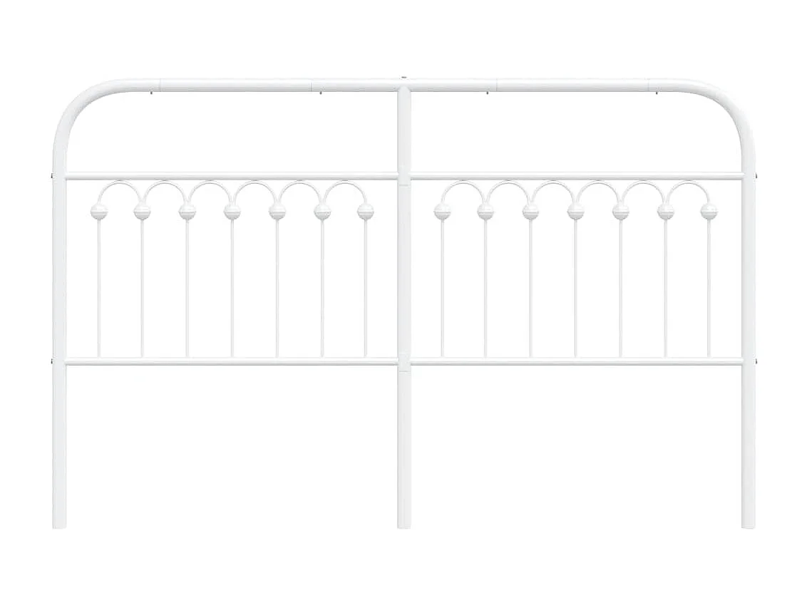 Tête de lit de remplacement métal blanc 150 cm