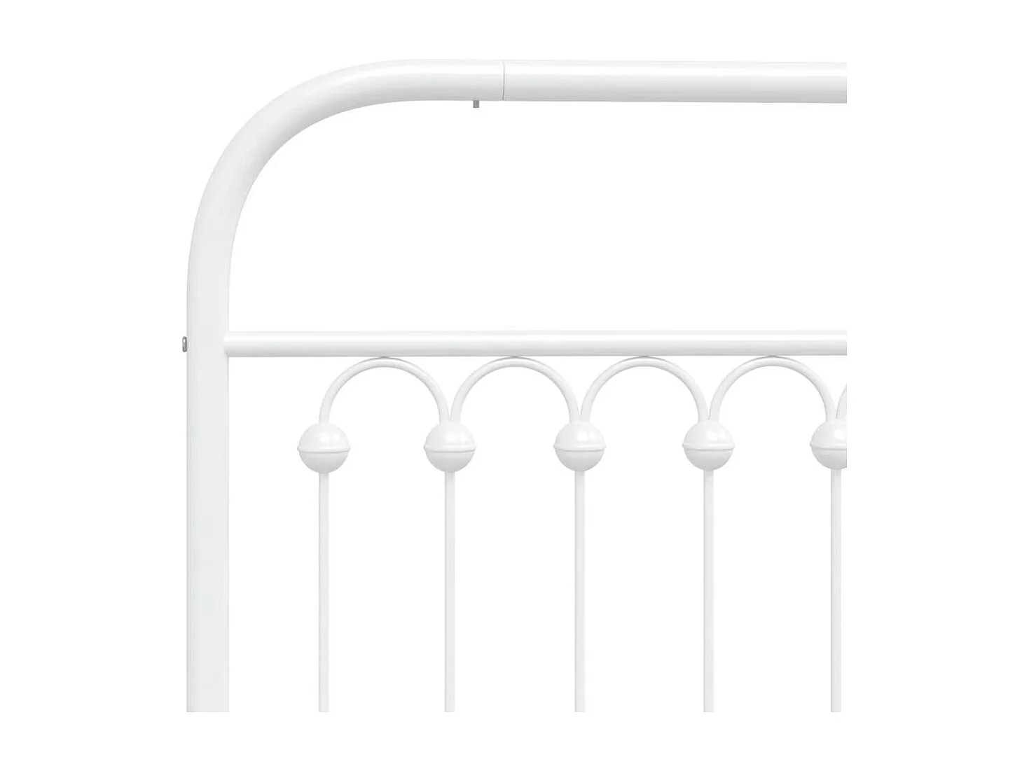 Tête de lit de remplacement métal blanc 150 cm