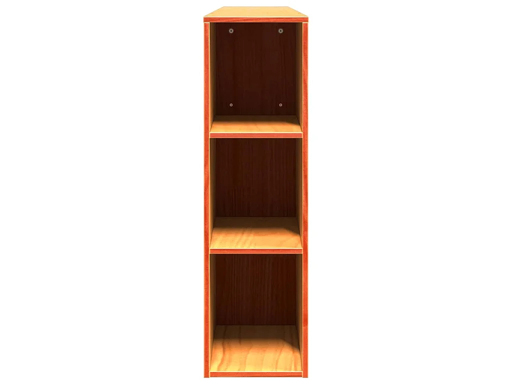 Tête de lit avec rangement cire marron 200cm bois massif de pin