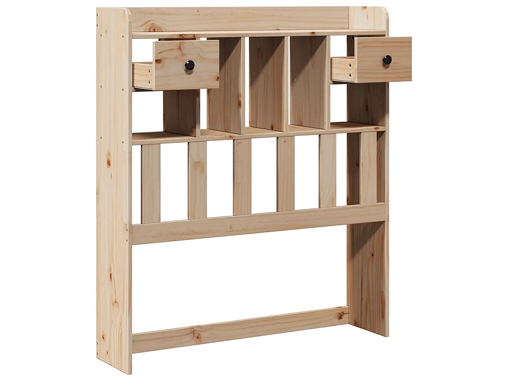 Tête de lit avec rangement 75 cm bois massif de pin