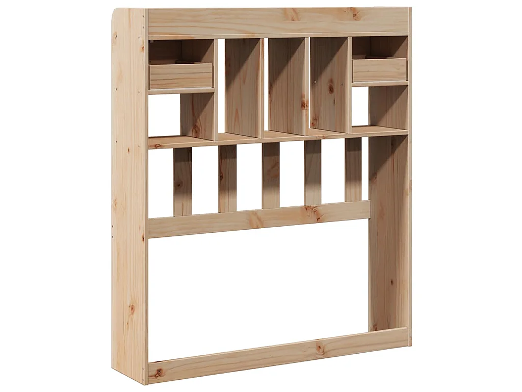 Tête de lit avec rangement 75 cm bois massif de pin