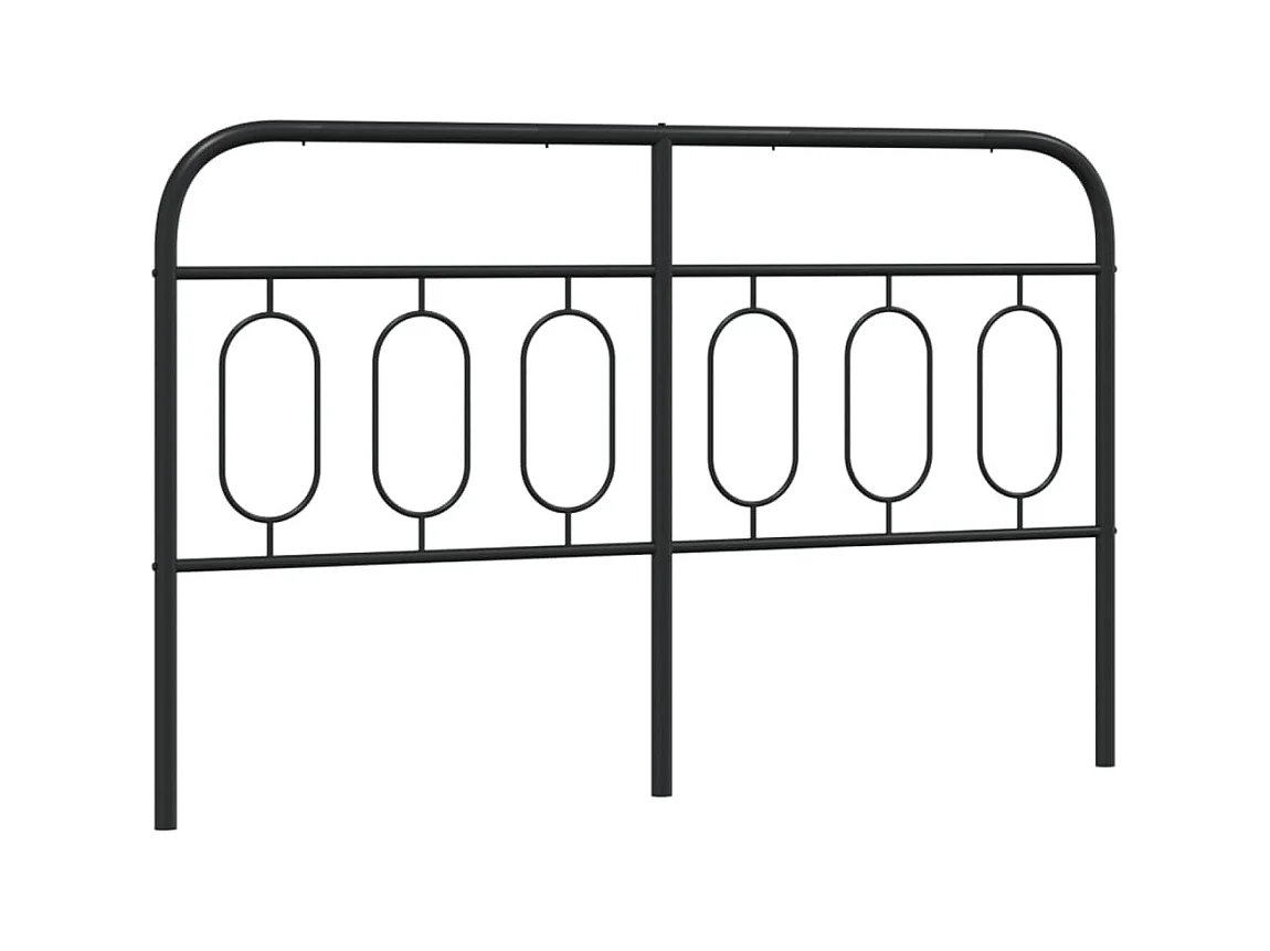 Cabecero de metal negro 150 cm