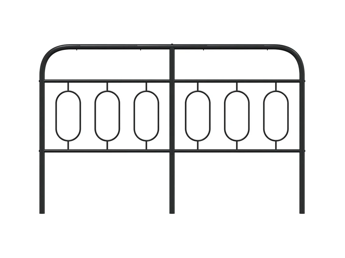 Cabecero de metal negro 150 cm