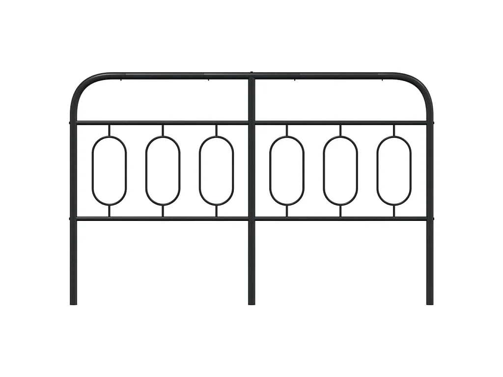 Testiera di Ricambio in Metallo Nero 150 cm