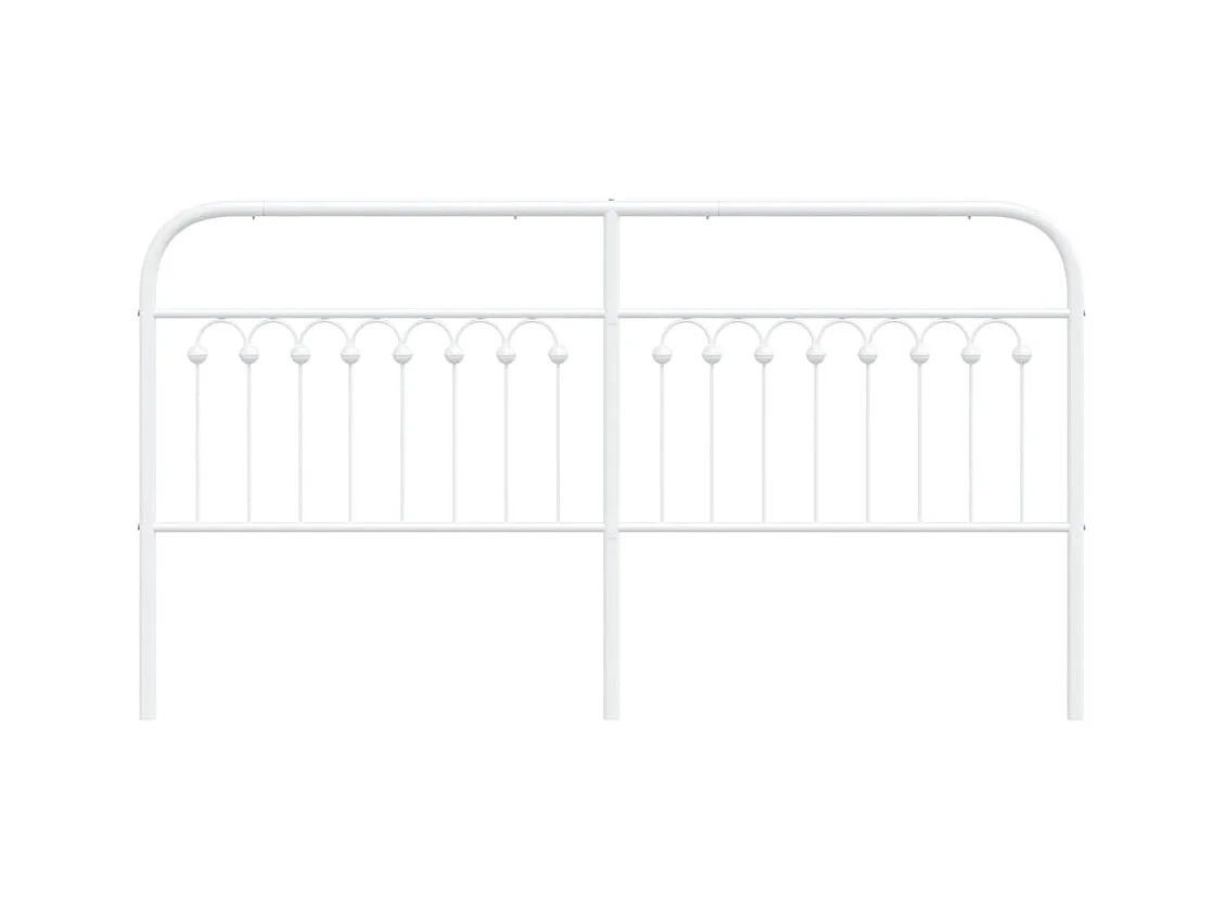 Tête de lit métal blanc 180 cm