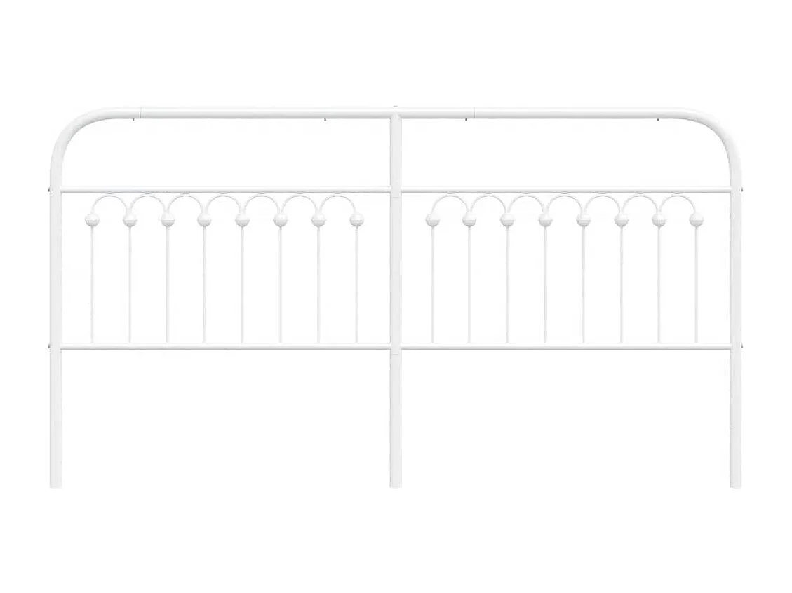 Tête de lit de remplacement métal blanc 180 cm