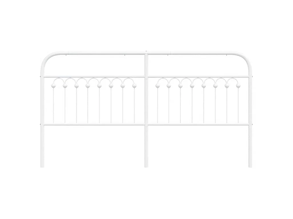 Tête de lit de remplacement métal blanc 180 cm