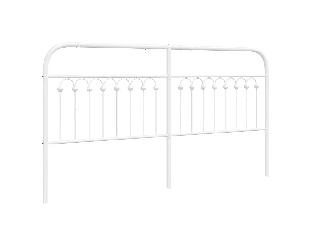 Tête de lit de remplacement métal blanc 180 cm
