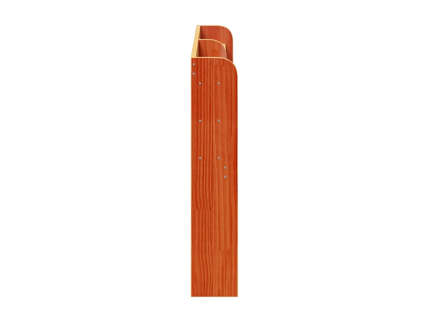 Cabecero de cama con estantes madera maciza pino marrón 120 cm
